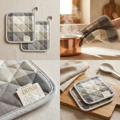 Idea Regalo Cucina: Coppia Presine Bossi Casa 1431 antracite