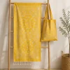Idea Regalo Estate: Set Mare Fouta e Borsa Coordinata giallo