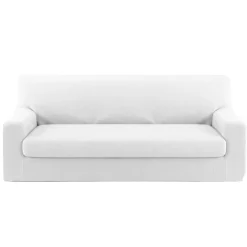 Kit Copridivano 3 Posti + Copricuscino intero Genius Bianco