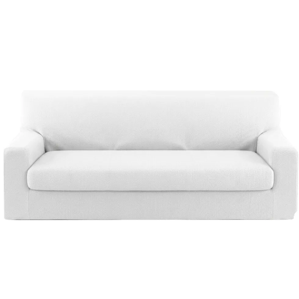Kit Copridivano 3 Posti + Copricuscino intero Genius Bianco