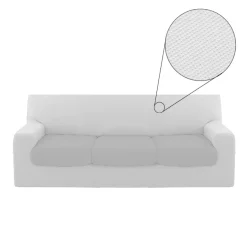 Kit Copridivano 3 Posti + Copricuscino intero Genius Bianco