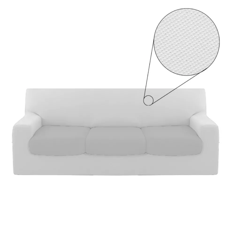 Kit Copridivano 3 Posti + Copricuscino intero Genius Bianco