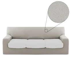 Kit Copridivano 3 Posti Genius grigio pietra con Copricuscino intero