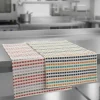 Kit 2x canovacci cucina in cotone ritorto 60x75 quadretti multicolor Dis.2