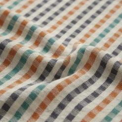 Kit 2x canovacci cucina in cotone ritorto 60x75 quadretti multicolor Dis.2