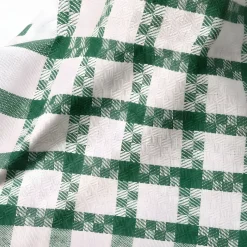 Kit 2x Strofinacci a quadri verdi 100% cotone doppio ritorto jacquard