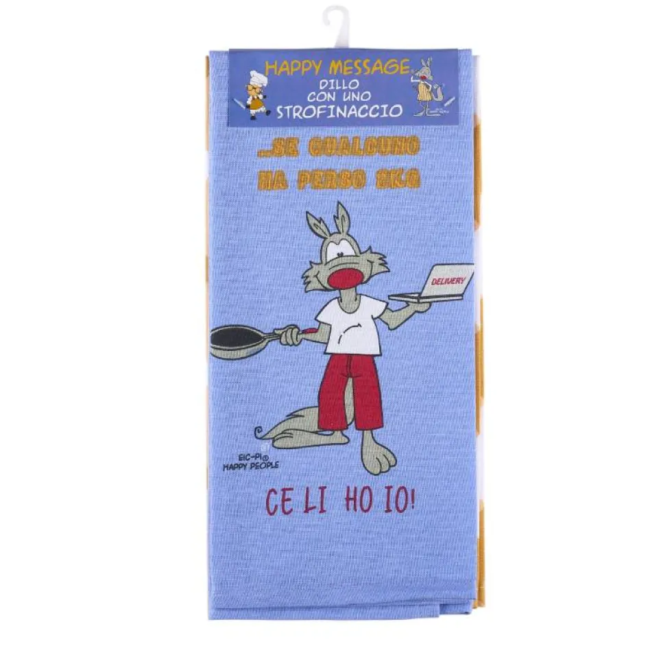 Kit 2x Strofinacci Eic-Pi 2 Kg - per una cucina allegra e scherzosa