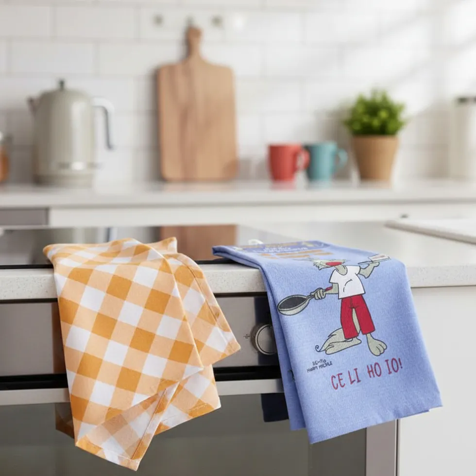 Kit 2x Strofinacci Eic-Pi 2 Kg - per una cucina allegra e scherzosa