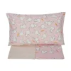 Lenzuola BABY completo lettino con sponde GABEL Guizzo rosa