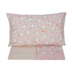 Lenzuola BABY completo lettino con sponde GABEL Guizzo rosa