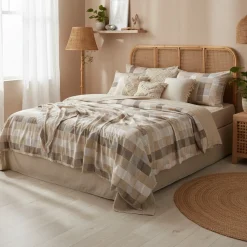 Lenzuola Barrett Matrimoniali | Stile Minimal Geometrico beige