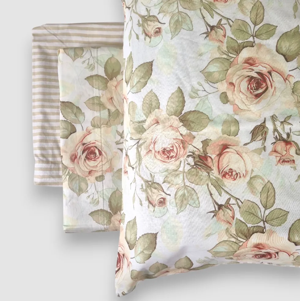 Lenzuola Bloom Rose Matrimoniale 100% Cotone
