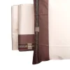 Lenzuola Borbonese matrimoniale in raso ASCOT marron glacè