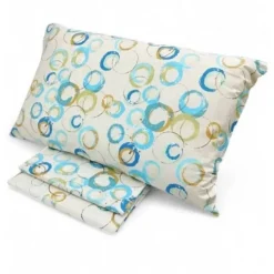 Lenzuola Caleffi completo matrimoniale in Cotone Graphics turchese