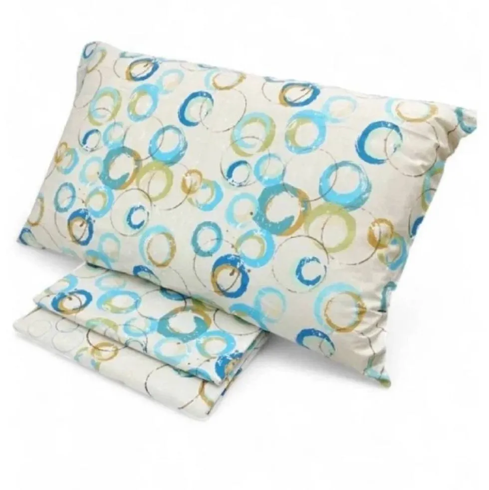 Lenzuola Caleffi completo matrimoniale in Cotone Graphics turchese