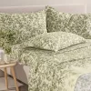 Lenzuola Caleffi completo matrimoniale in Cotone e Lyocell Chiara verde
