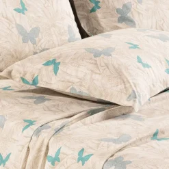 Lenzuola Caleffi completo matrimoniale in Cotone e Lyocell Marisol