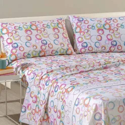 Lenzuola Caleffi completo matrimoniale in Cotone Graphics