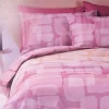 Lenzuola completo in cotone Bassetti Layers rosa multicolor