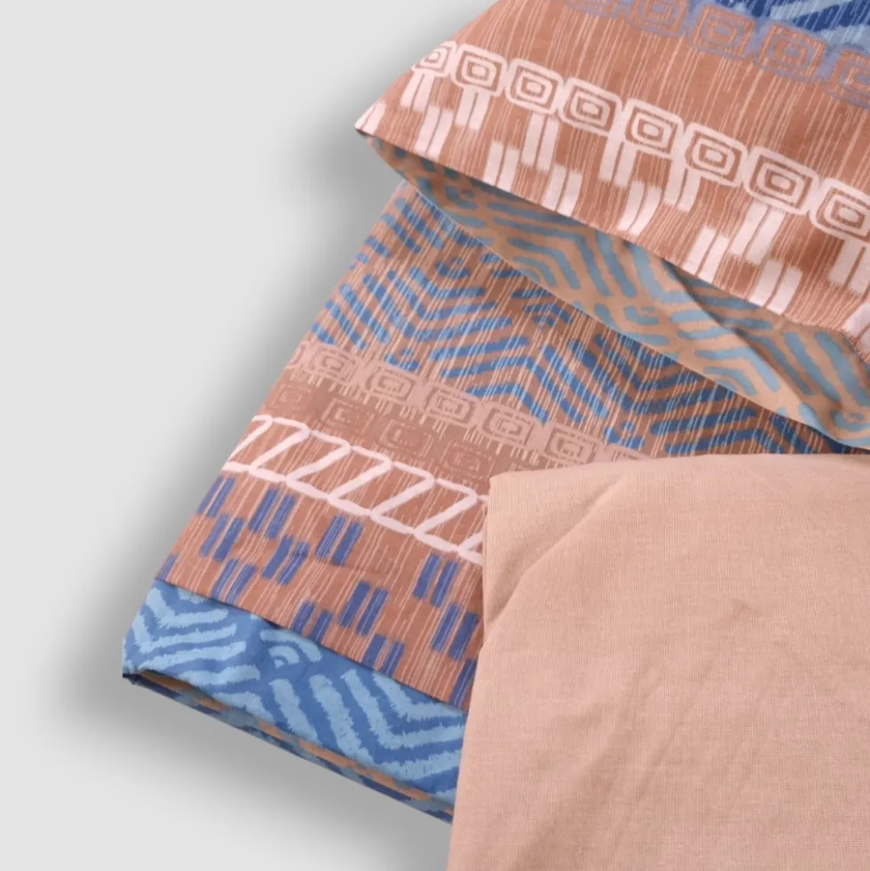 Lenzuola completo in cotone Bassetti Etnico C1 Graphic