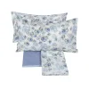 Lenzuola-copriletto FAZZINI matrimoniale BOTANICAL PAPER blu