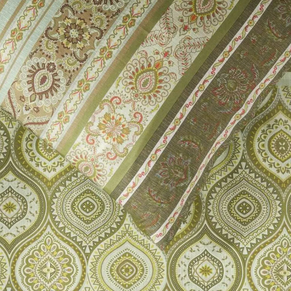 Lenzuola-copriletto Matrimoniali Bassetti Granfoulard Hanbury V1 verde