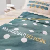 Lenzuola-copriletto matrimoniali in cotone Cogal Noi Acrobati dei Sogni