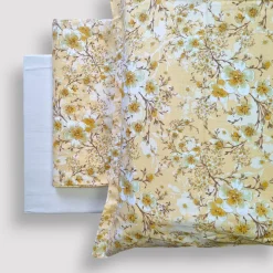 Lenzuola-copriletto matrimoniali in cotone Day Dream beige