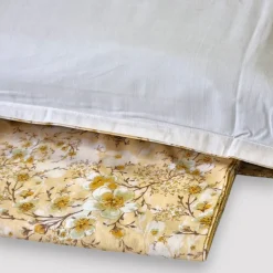 Lenzuola-copriletto matrimoniali in cotone Day Dream beige