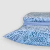 Lenzuola copriletto matrimoniale Fazzini in cotone Vincent azzurro