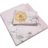 Lenzuola-copriletto matrimoniale in percalle SOMMA Belle rosa