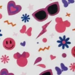 Lenzuola Disney Minnie completo in cotone rosa per bambine