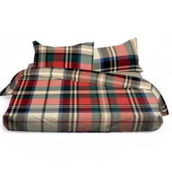 Lenzuola e federe tinto filo matrimoniale Bossi FORTUNY 7483 tartan