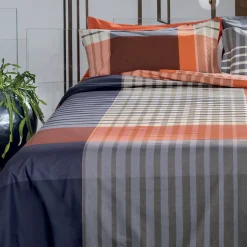 Lenzuola e federe tinto filo scozzesi Bossi Casa CLARK 7366
