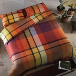 Lenzuola e federe tinto filo scozzesi Bossi Casa DUFF 7353