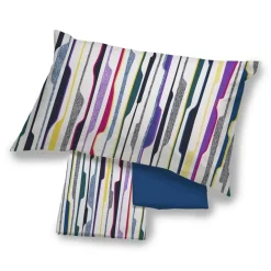 Lenzuola in cotone completo HAPPIDEA Parey geometrico