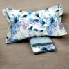 Lenzuola in percalle Matrimoniali Enrico Coveri AZURE floreale