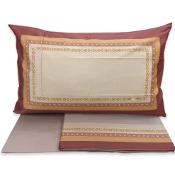 Lenzuola in raso Borbonese matrimoniale POSH bordeaux
