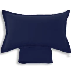 Lenzuola lino 100% e federe matrimoniale Soffio Blu
