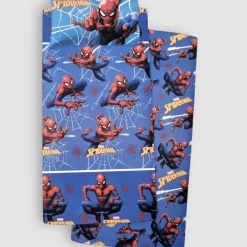 Lenzuola Marvel completo singolo in cotone SPIDER MAN per bambini