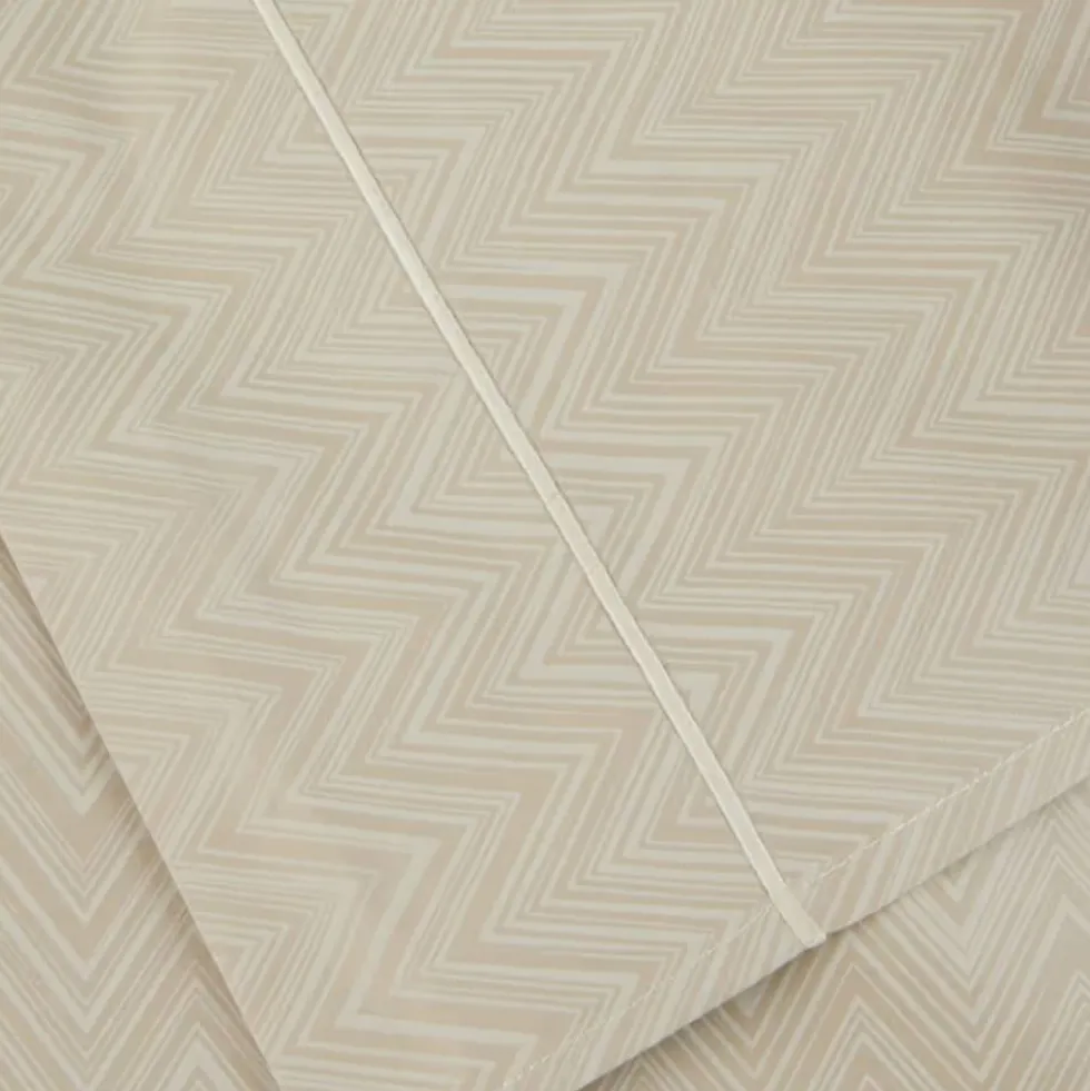 Lenzuola matrimoniale e federe Missoni Home JO 72 beige