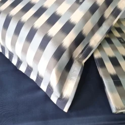 Lenzuola matrimoniale in raso Trussardi FIL A FIL bluette