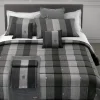Lenzuola matrimoniale raso Trussardi NEW TWEED grigio