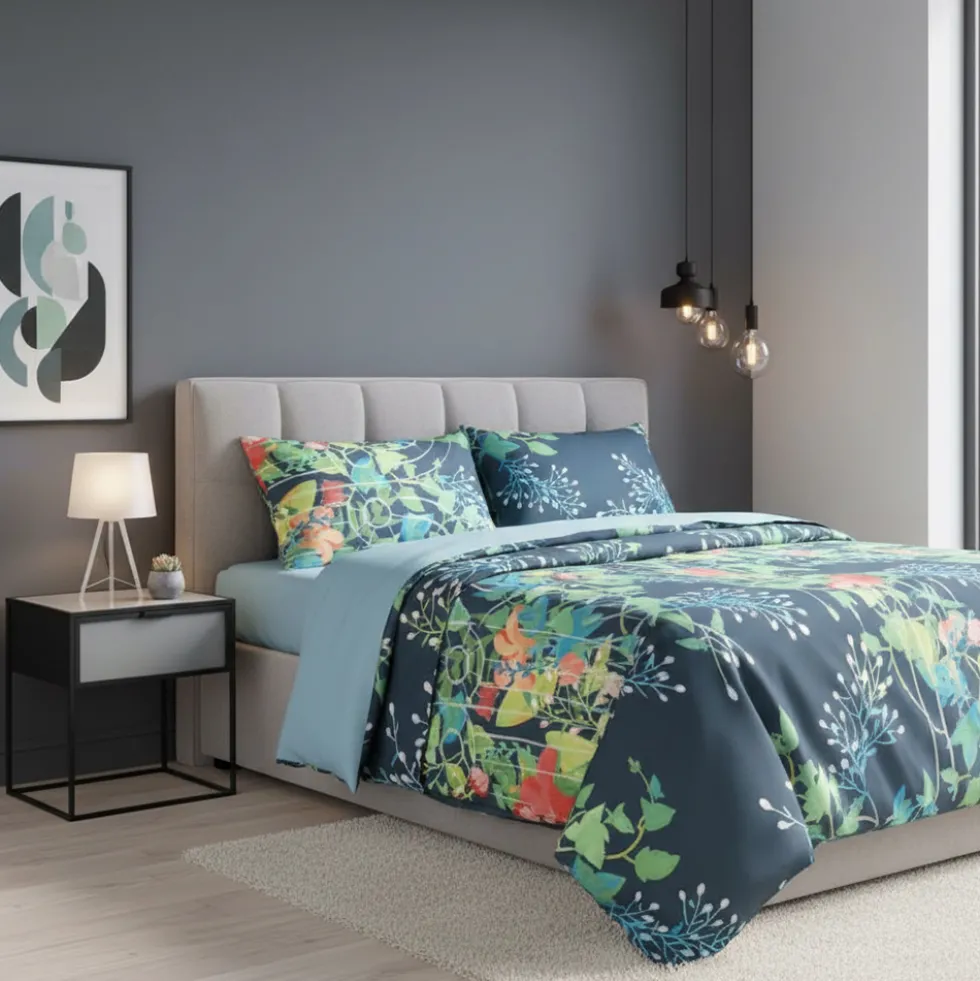 Lenzuola matrimoniali Bassetti FLOWER GATE B1 floreale 100% cotone