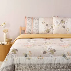 Lenzuola Matrimoniali Bassetti Granfoulard Hanami in Raso 41 Beige