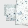 Lenzuola matrimoniali completo 2 piazze Wild Orchid azzurro