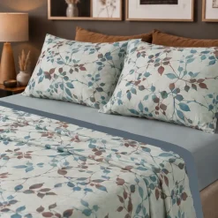 Lenzuola Matrimoniali Gabel Margaret | Stile Botanico Foliage Blu