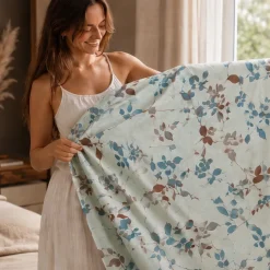 Lenzuola Matrimoniali Gabel Margaret | Stile Botanico Foliage Blu