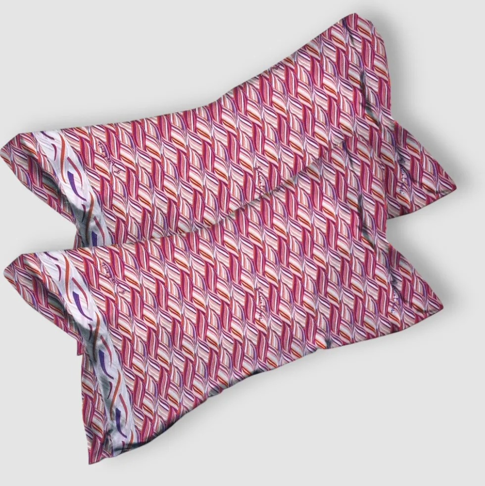 Lenzuola matrimoniali in cotone Enrico Coveri Dixie fuxia