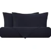 Lenzuola matrimoniali in puro lino Stone-Washed Loft 49 blu navy